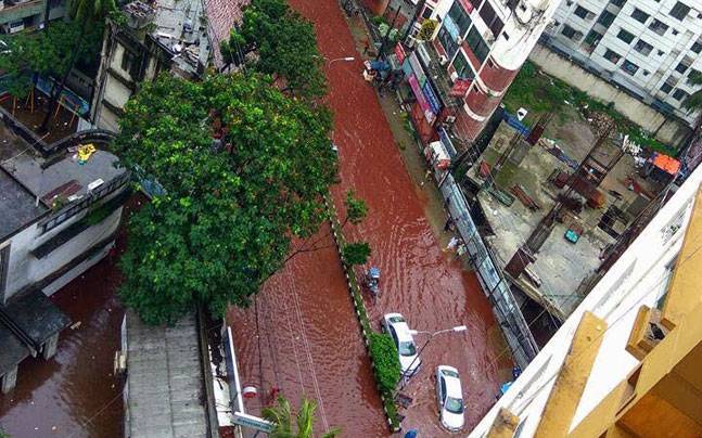 Blood River in Dhaka