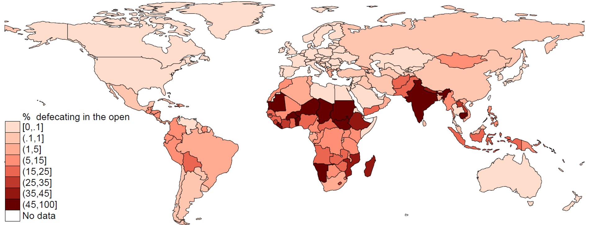 Open defecation statistics